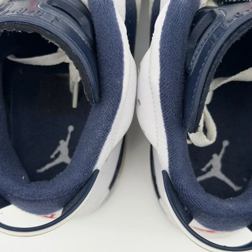 Jordan 6 Retro Olympic Midnight Navy 384664-130 Size 10.5 Solid Pair